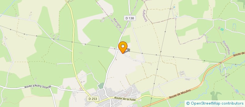 localisation de l'entreprise GROUPEMENT FONCIER AGRICOLE DES COTES MATRAS  NOYANT D'ALLIER