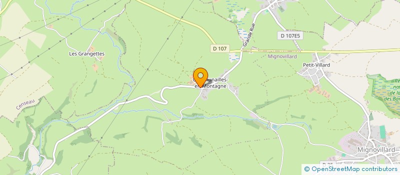 localisation de l'entreprise GROUPEMENT FONCIER AGRICOLE DES CRETS  MIGNOVILLARD