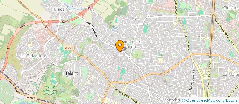 localisation de l'entreprise GROUPEMENT FONCIER AGRICOLE DES DOMAINES JOBARD-DRAIN  FONTAINE-LES-DIJON