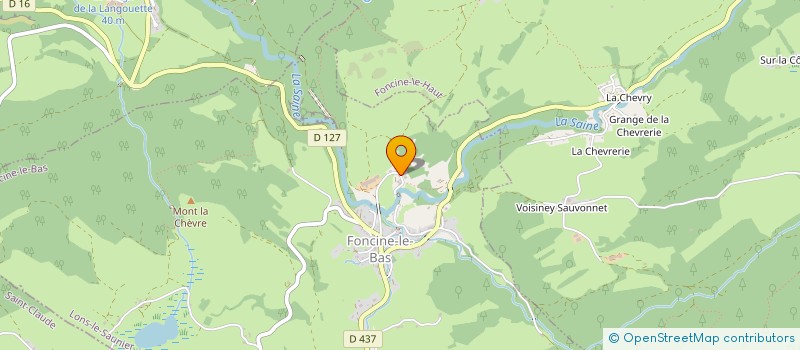 localisation de l'entreprise GROUPEMENT FONCIER AGRICOLE DES DOUANETS  FONCINE-LE-BAS