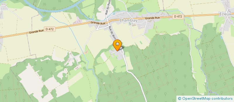 localisation de l'entreprise GROUPEMENT FONCIER AGRICOLE DES ENCLOS  CHAMBLAY