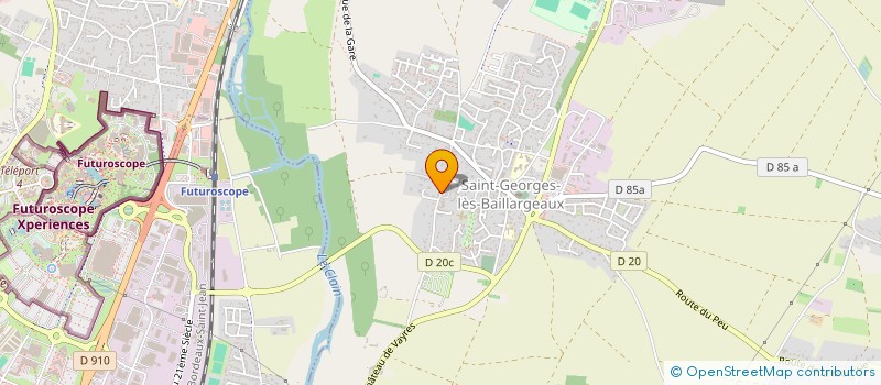 localisation de l'entreprise GROUPEMENT FONCIER AGRICOLE DES GRANDES RAIZES  SAINT-GEORGES-LES-BAILLARGEAUX