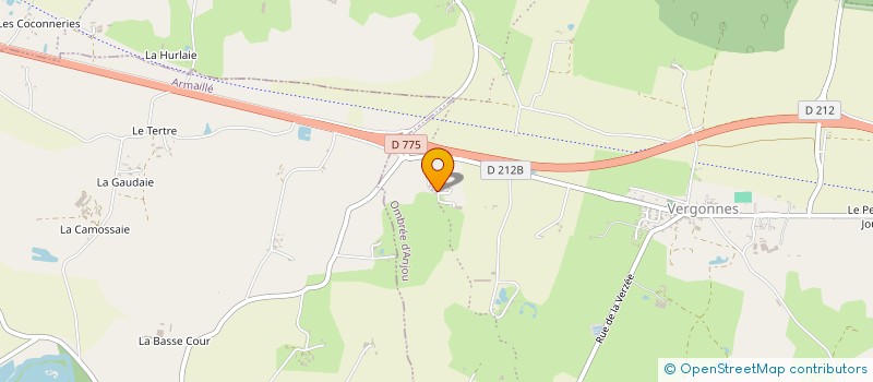 localisation de l'entreprise GROUPEMENT FONCIER AGRICOLE DES LAURIERS à OMBREE D'ANJOU