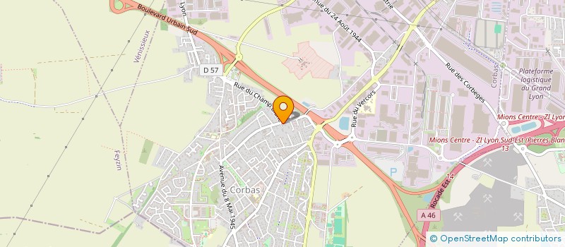 localisation de l'entreprise GROUPEMENT FONCIER AGRICOLE DES MOISSONS à CORBAS