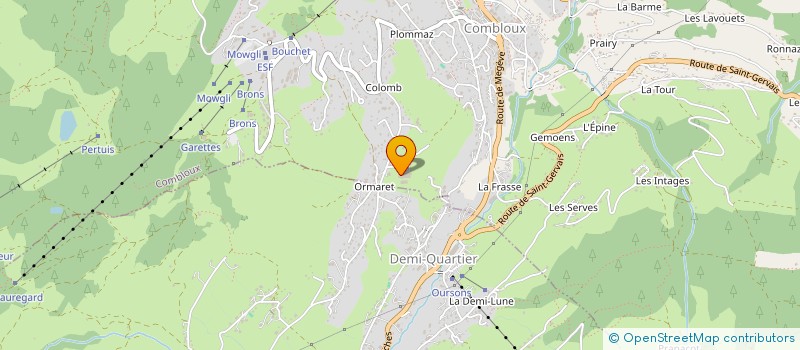 localisation de l'entreprise GROUPEMENT FONCIER AGRICOLE DES MONTAGNARDS  COMBLOUX