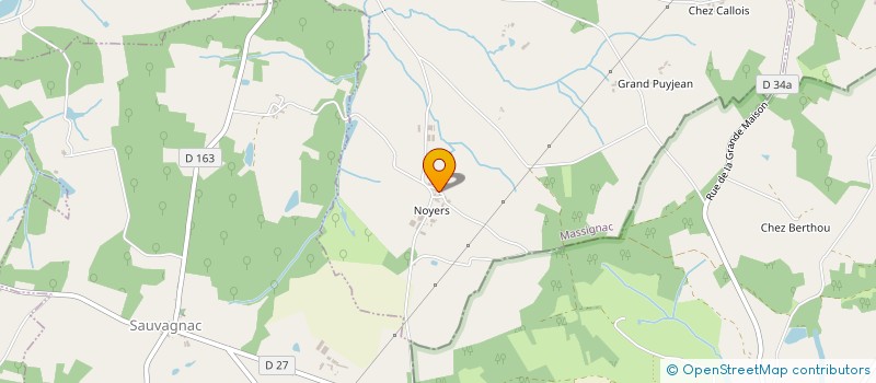 localisation de l'entreprise GROUPEMENT FONCIER AGRICOLE DES NOYERS à MASSIGNAC