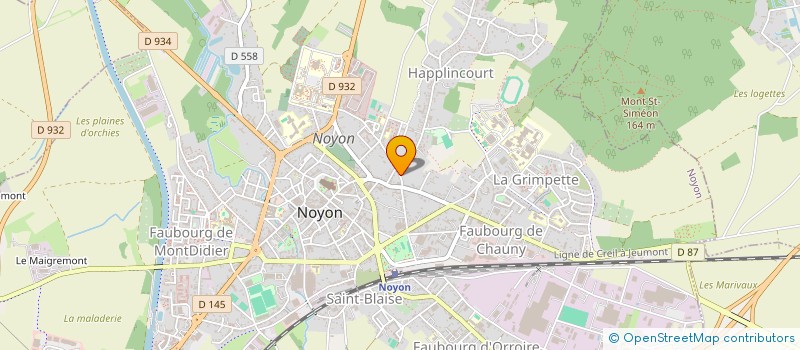 localisation de l'entreprise GROUPEMENT FONCIER AGRICOLE DES NOYERS  NOYON