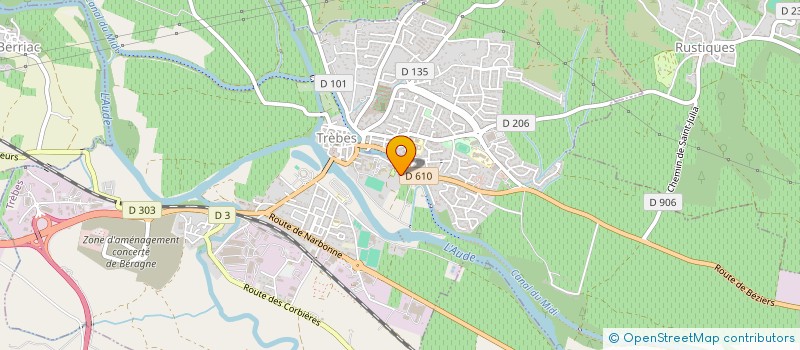 localisation de l'entreprise GROUPEMENT FONCIER AGRICOLE DES OLIVIERS  TREBES