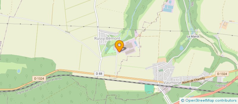 localisation de l'entreprise GROUPEMENT FONCIER AGRICOLE DES ORMES MALINS  RUSSY-BEMONT