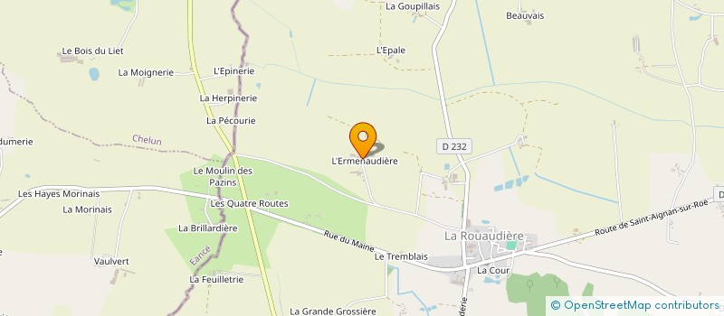 localisation de l'entreprise GROUPEMENT FONCIER AGRICOLE DES PRAIRIES à LA ROUAUDIERE