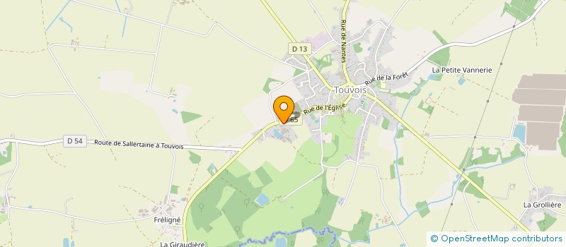 localisation de l'entreprise GROUPEMENT FONCIER AGRICOLE DES PRAIRIES  TOUVOIS