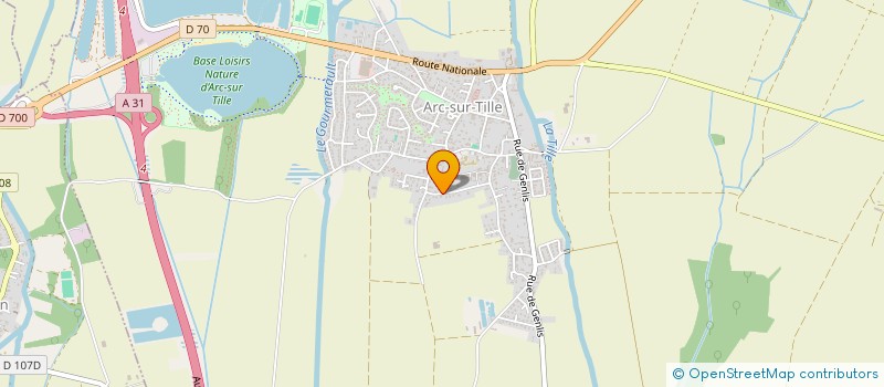 localisation de l'entreprise GROUPEMENT FONCIER AGRICOLE DES PRES PILLOT  ARC-SUR-TILLE