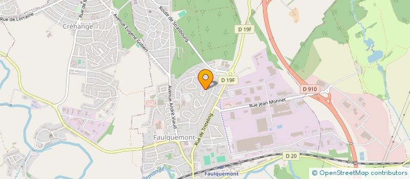 localisation de l'entreprise GROUPEMENT FONCIER AGRICOLE DES QUATRE VENTS  FAULQUEMONT