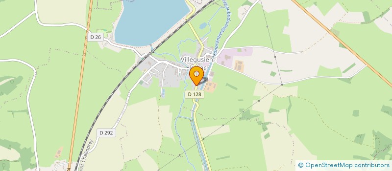 localisation de l'entreprise GROUPEMENT FONCIER AGRICOLE DES QUATRES TILLEULS à VILLEGUSIEN-LE-LAC