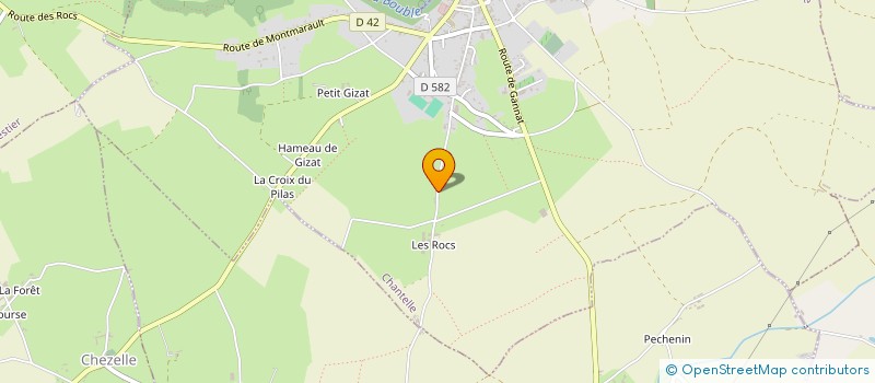 localisation de l'entreprise GROUPEMENT FONCIER AGRICOLE DES ROCS  CHANTELLE