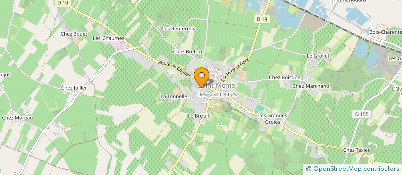 localisation de l'entreprise GROUPEMENT FONCIER AGRICOLE DES SIX CHEMINS  SAINT-MEME-LES-CARRIERES