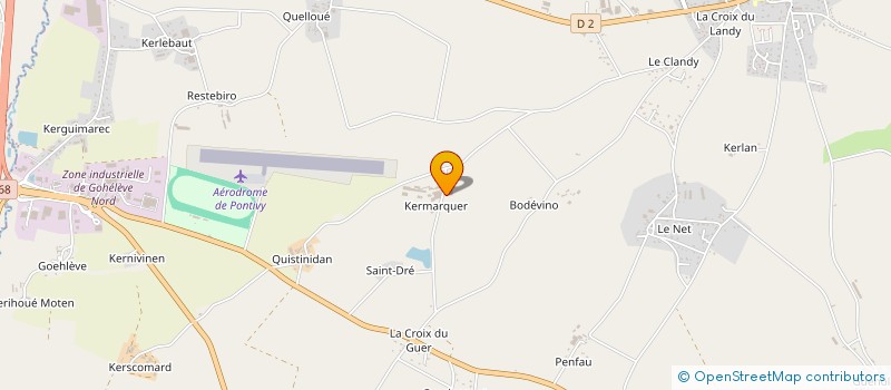 localisation de l'entreprise GROUPEMENT FONCIER AGRICOLE DES TERRES NOYALAISES  NOYAL-PONTIVY