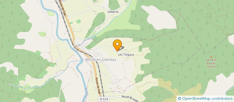 localisation de l'entreprise GROUPEMENT FONCIER AGRICOLE DES TIOGAUX  SOLAURE EN DIOIS