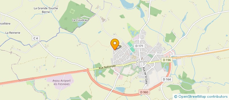 localisation de l'entreprise GROUPEMENT FONCIER AGRICOLE DES TREMELLIERES  CORON