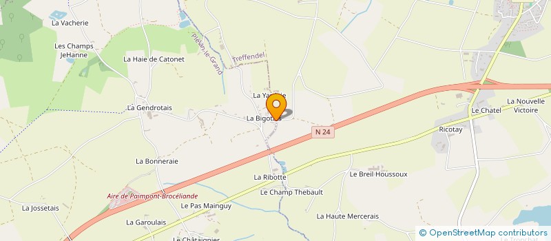 localisation de l'entreprise GROUPEMENT FONCIER AGRICOLE DES TROIS CLOCHERS  PLELAN-LE-GRAND