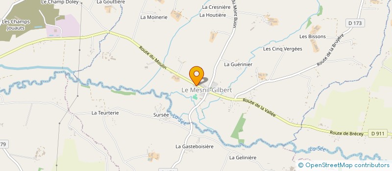 localisation de l'entreprise GROUPEMENT FONCIER AGRICOLE DES TROIS POMMIERS  LE MESNIL-GILBERT