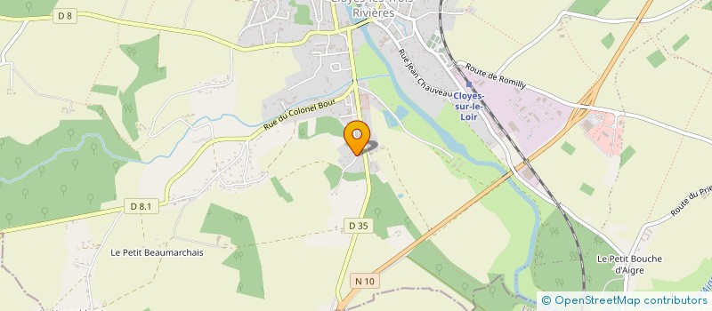 localisation de l'entreprise GROUPEMENT FONCIER AGRICOLE DES TUILIERES à CLOYES-LES-TROIS-RIVIERES