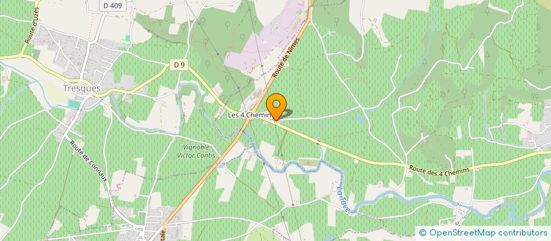 localisation de l'entreprise GROUPEMENT FONCIER AGRICOLE DOMAINE ALLEGRET  LAUDUN L'ARDOISE