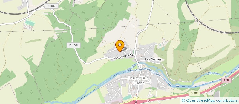 localisation de l'entreprise GROUPEMENT FONCIER AGRICOLE DOMAINE D'ANOST-JOUN  FLEUREY-SUR-OUCHE