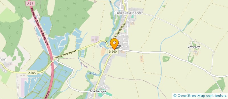 localisation de l'entreprise GROUPEMENT FONCIER AGRICOLE DOMAINE DE VESVROTTE  BEIRE-LE-CHATEL