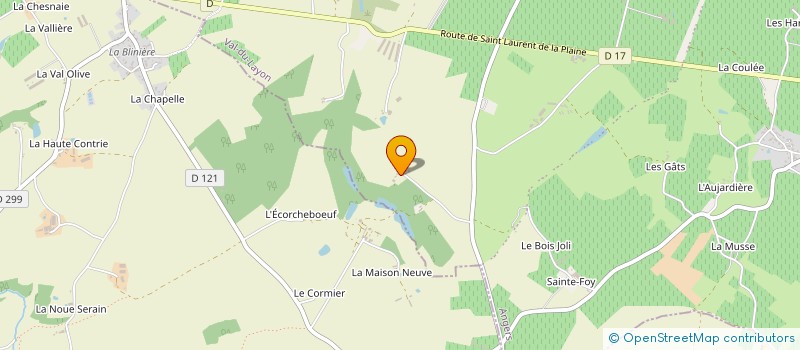 localisation de l'entreprise GROUPEMENT FONCIER AGRICOLE DOMAINE LA GUILLAUMERIE  ROCHEFORT-SUR-LOIRE