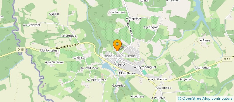 localisation de l'entreprise GROUPEMENT FONCIER AGRICOLE DU BAQUE  CASTELNAU D'AUZAN LABARRERE
