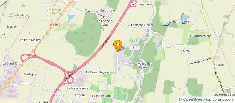 localisation de l'entreprise GROUPEMENT FONCIER AGRICOLE DU BARADIS  PARCAY-MESLAY