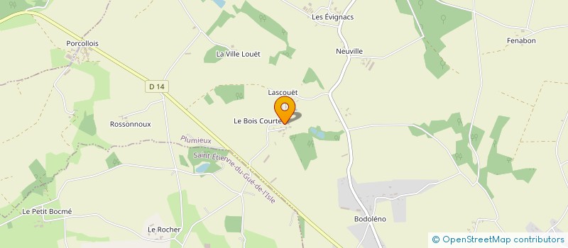 localisation de l'entreprise GROUPEMENT FONCIER AGRICOLE DU BOIS COURTEL  PLUMIEUX