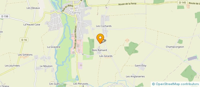 localisation de l'entreprise GROUPEMENT FONCIER AGRICOLE DU BOIS RAMARD  CHARNY OREE DE PUISAYE