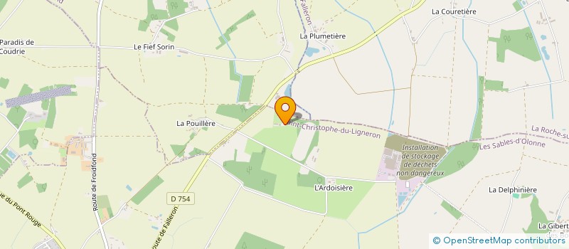 localisation de l'entreprise GROUPEMENT FONCIER AGRICOLE DU BOISCHAUT à SAINT-CHRISTOPHE-DU-LIGNERON