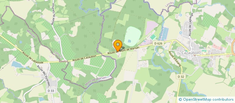 localisation de l'entreprise GROUPEMENT FONCIER AGRICOLE DU BOSC  CAZAUBON