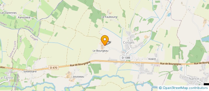 localisation de l'entreprise GROUPEMENT FONCIER AGRICOLE DU BOURGEAU  COSGES