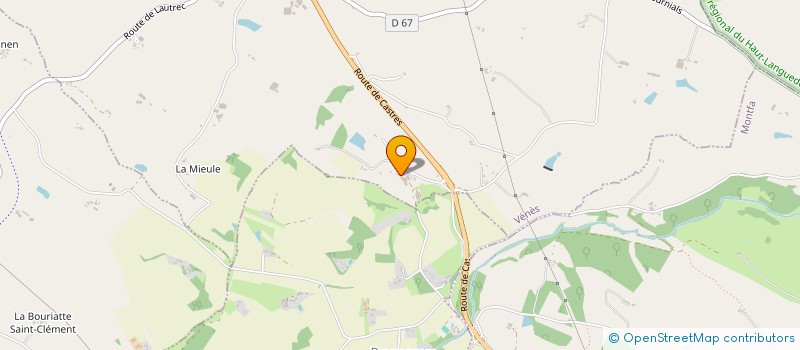 localisation de l'entreprise GROUPEMENT FONCIER AGRICOLE DU BOUSQUET  VENES