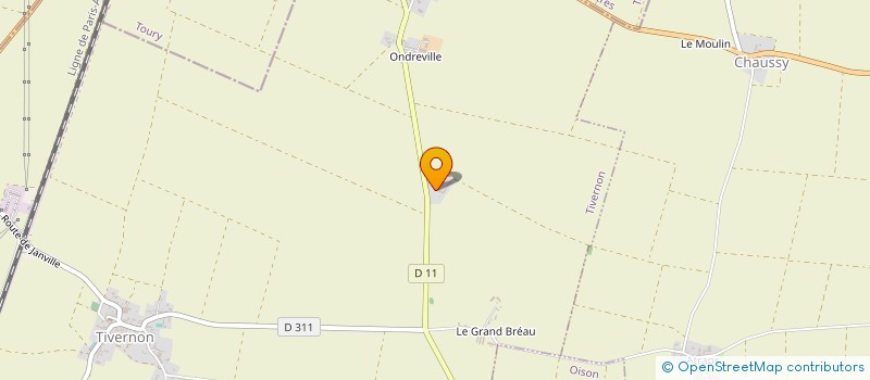 localisation de l'entreprise GROUPEMENT FONCIER AGRICOLE DU BREAU  TIVERNON