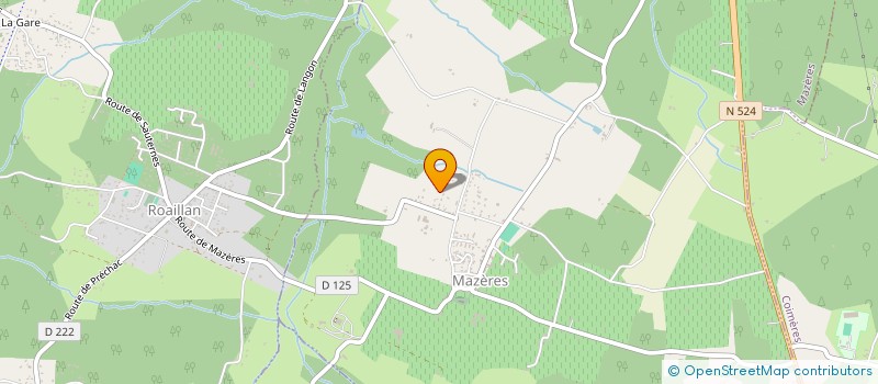 localisation de l'entreprise GROUPEMENT FONCIER AGRICOLE DU BRION à MAZERES