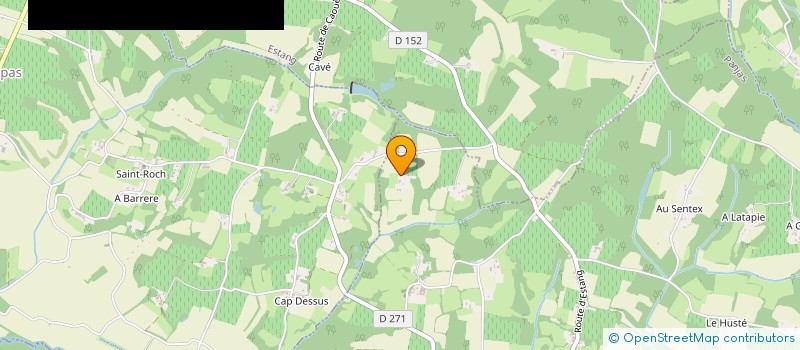 localisation de l'entreprise GROUPEMENT FONCIER AGRICOLE DU BROUCOUA  PANJAS