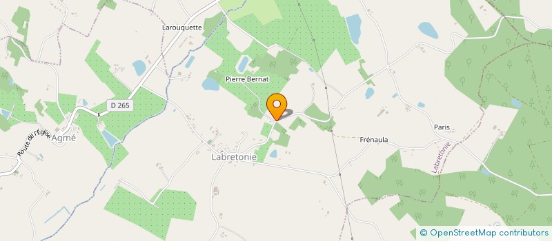 localisation de l'entreprise GROUPEMENT FONCIER AGRICOLE DU CERMANDON  LABRETONIE