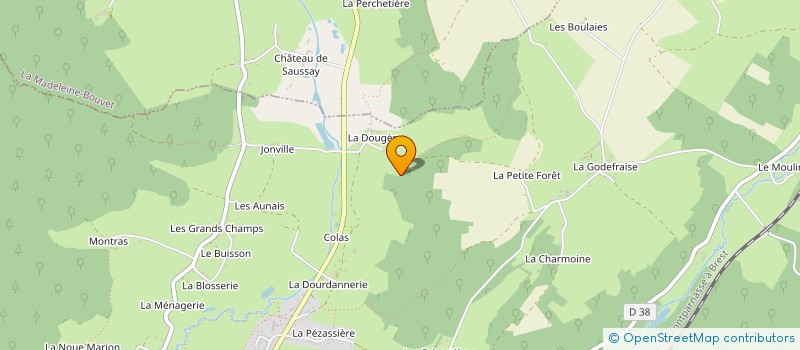 localisation de l'entreprise GROUPEMENT FONCIER AGRICOLE DU CHAMPS AUX LOUPS à BRETONCELLES