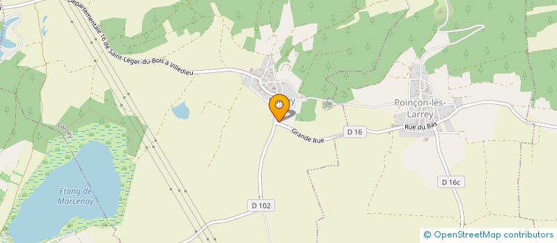 localisation de l'entreprise GROUPEMENT FONCIER AGRICOLE DU CHARMOIS  LARREY