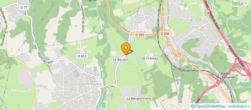 localisation de l'entreprise GROUPEMENT FONCIER AGRICOLE DU CHATEAU DE DOMMARTIN  DOMMARTIN