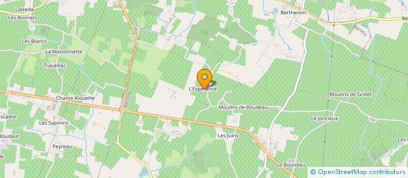 localisation de l'entreprise GROUPEMENT FONCIER AGRICOLE DU CHATEAU L'ESPERANCE  BERSON