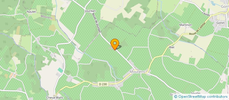 localisation de l'entreprise GROUPEMENT FONCIER AGRICOLE DU CHATEAU LACOSTE  MOURENS