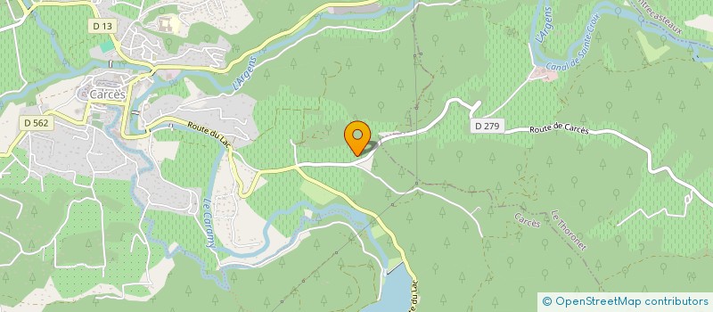 localisation de l'entreprise GROUPEMENT FONCIER AGRICOLE DU CHATEAU SAINTE-CROIX  CARCES