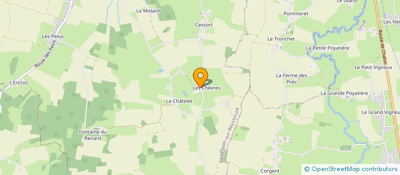 localisation de l'entreprise GROUPEMENT FONCIER AGRICOLE DU CHATELET  SAINT-JEAN-SUR-REYSSOUZE