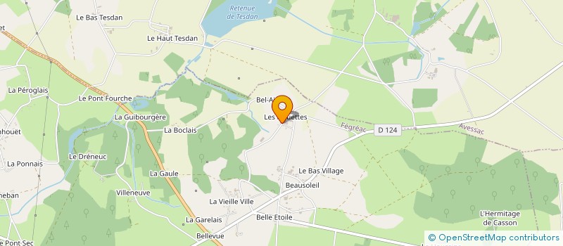 localisation de l'entreprise GROUPEMENT FONCIER AGRICOLE DU CLAIRET PAR ABREVIATION GFA DU CLAIRET  FEGREAC